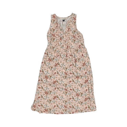 Dress Casual Midi By Universal Thread In Brown & Pink, Size:S