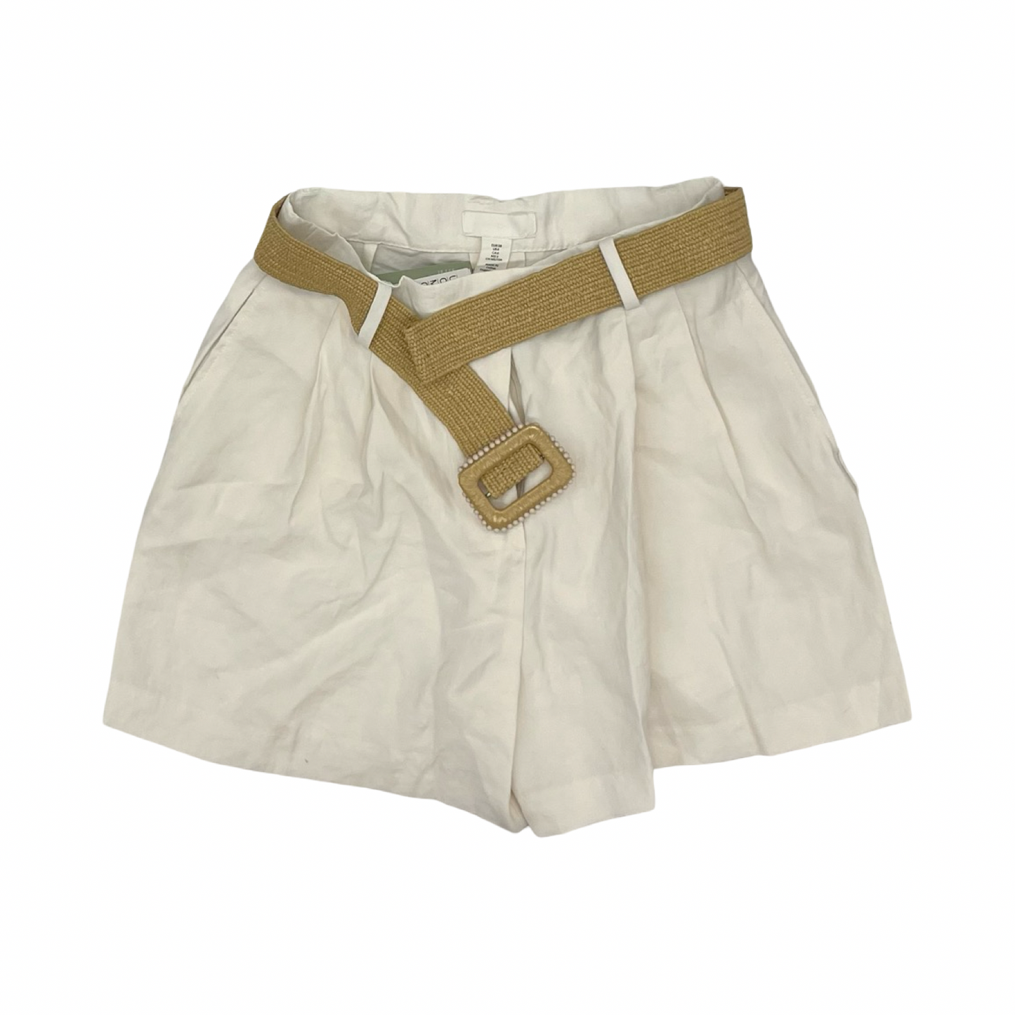 Shorts By H&M In Cream, Size:6