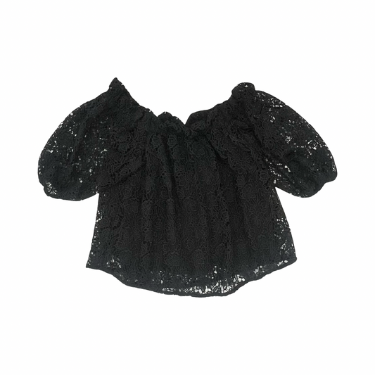 Blouse Ss By Maeve In Black, Size:S