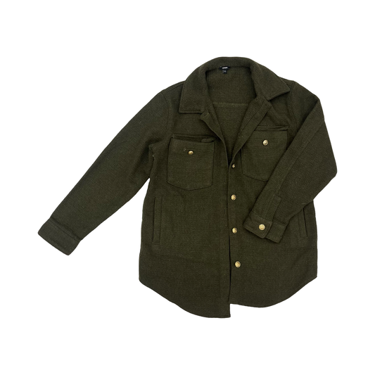 Jacket Other By Express In Green, Size:M