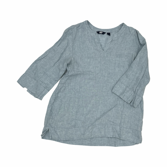 Blouse Ls By Lands End In Blue, Size:L