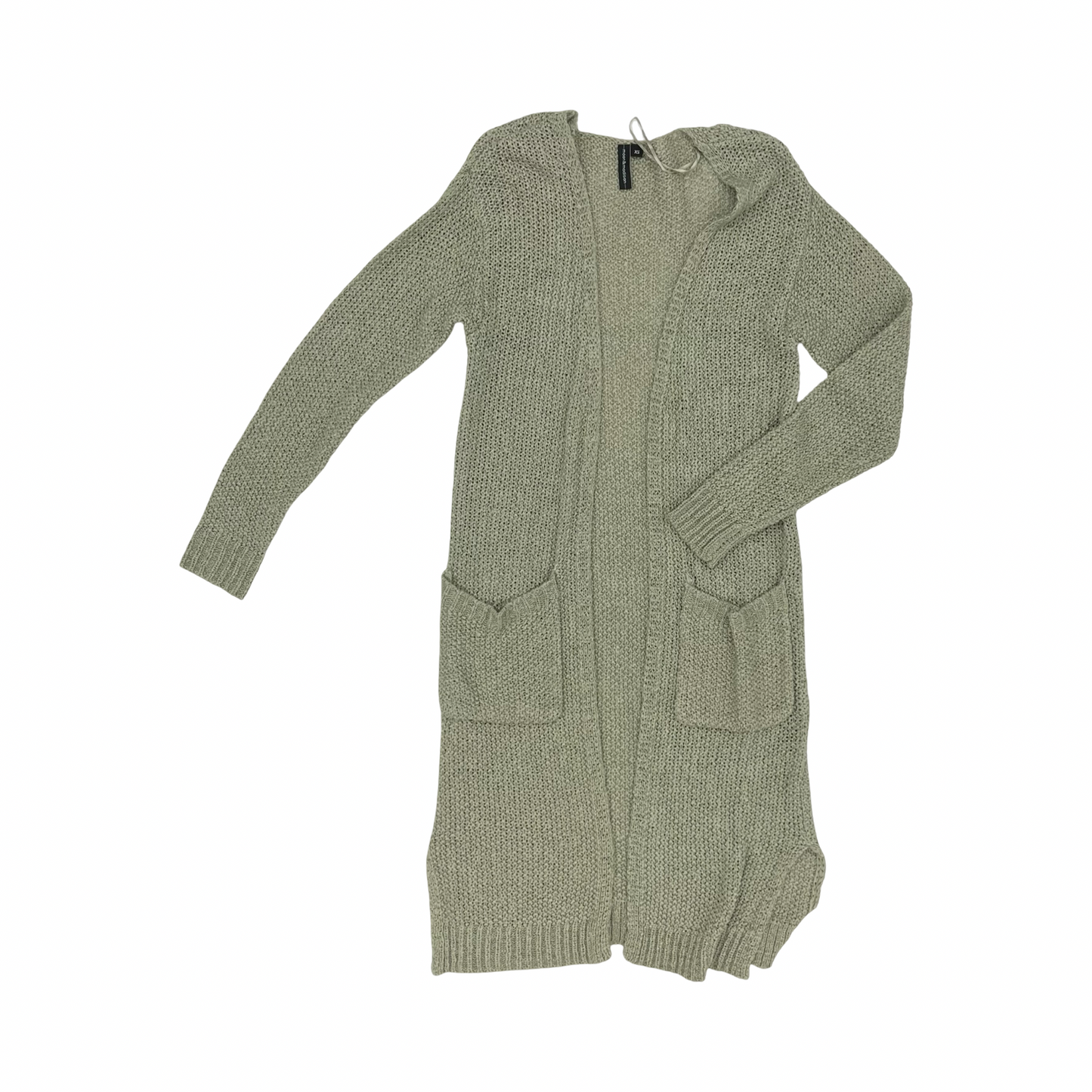 Sweater Cardigan By Moon And Madison In Green, Size:Xs