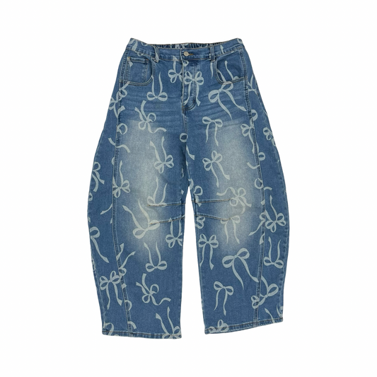 Jeans Wide Leg By Clothes Mentor In Blue Denim, Size:M