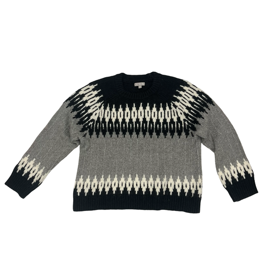 Sweater By J. Crew In Black & Grey, Size:Xl
