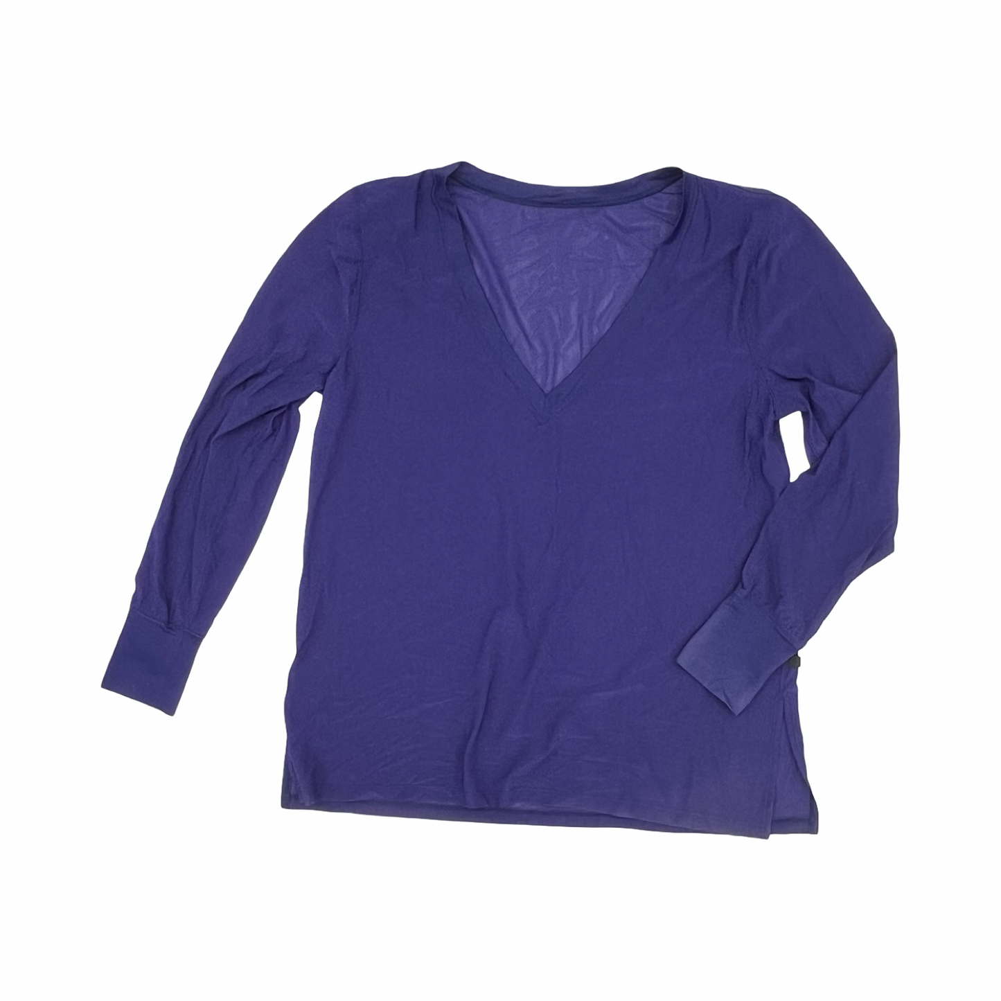 Athletic Top Ls Crewneck By Lululemon In Purple, Size:L