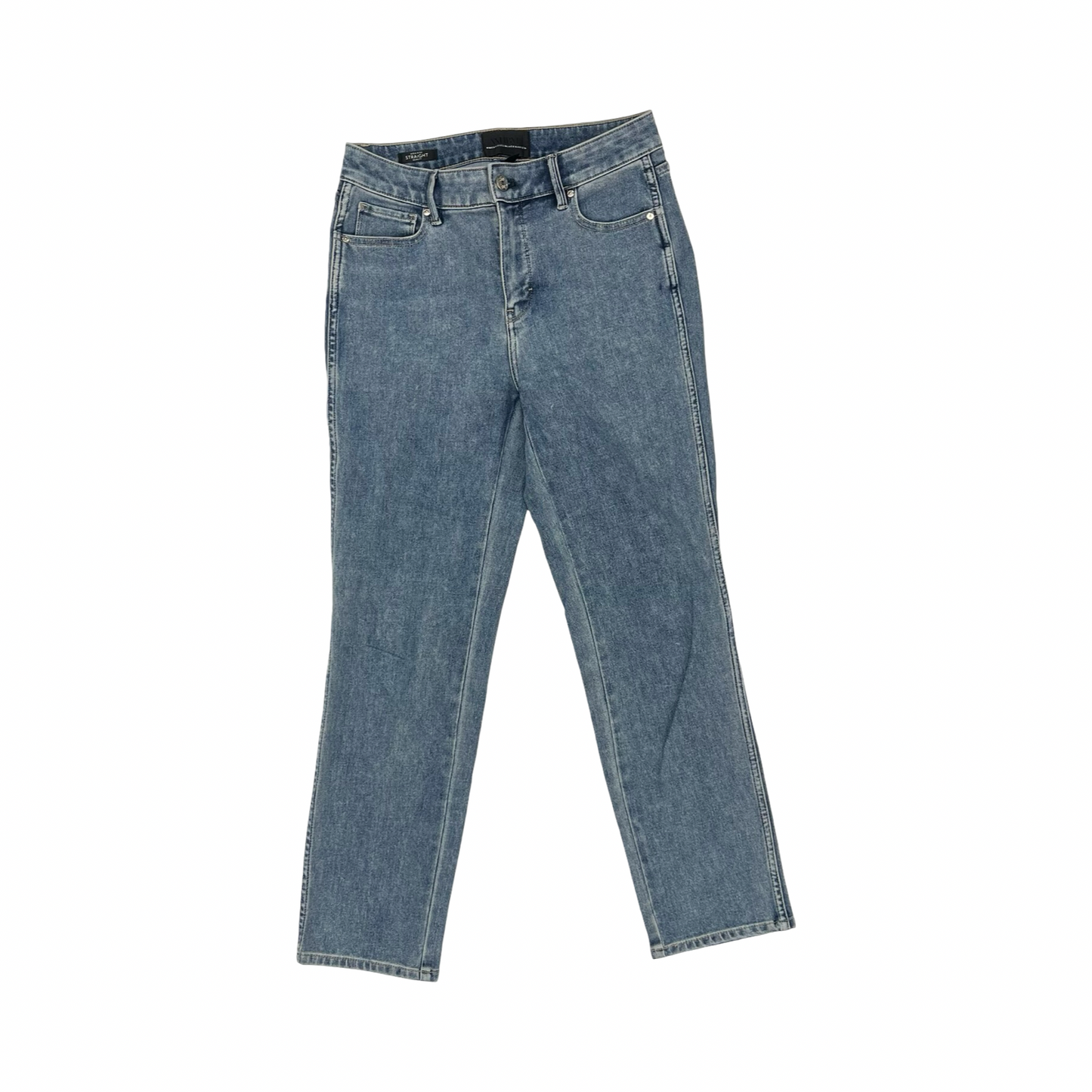 Jeans Straight By White House Black Market In Blue Denim, Size:4