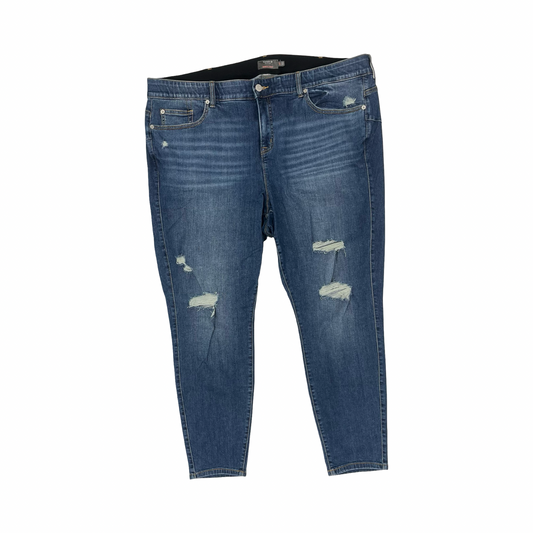 Jeans Skinny By Torrid In Blue Denim, Size:26