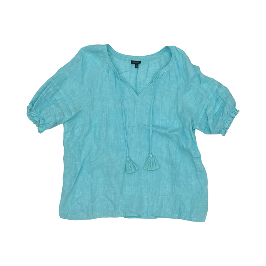 Blouse Ss By Talbots In Blue, Size:Xl
