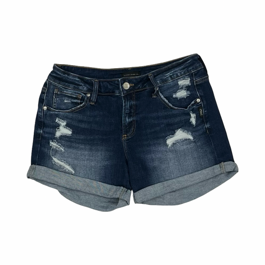 Shorts By Silver In Blue Denim, Size:8