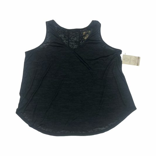 Athletic Tank Top By Balance Collection In Black, Size:1X