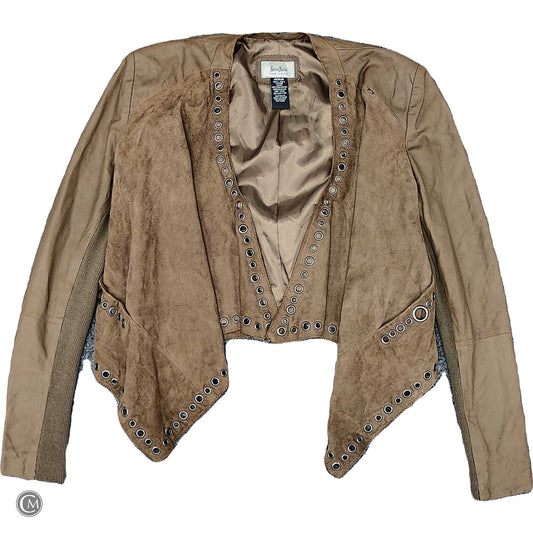 Jacket Designer By Neiman Marcus In Brown, Size: M