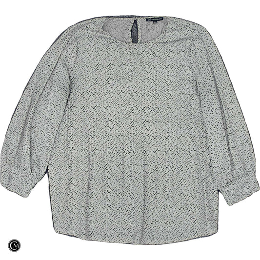 Top Ls By Adrianna Papell In Black & White, Size: M
