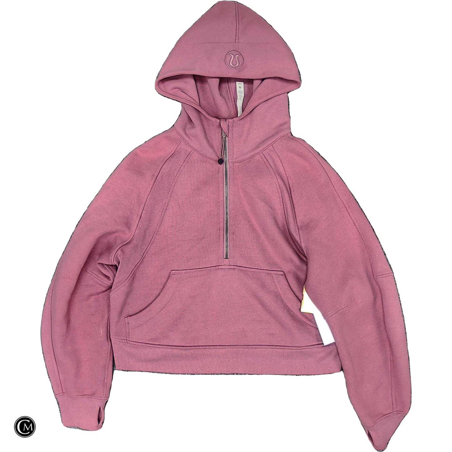 Athletic Sweatshirt Hoodie By Lululemon In Pink, Size: Xs
