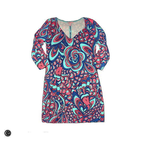 Dress Designer By Lilly Pulitzer In Blue & Pink, Size: M