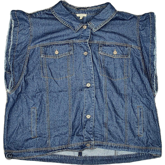 Vest Other By Jodifl In Blue Denim, Size: 3x