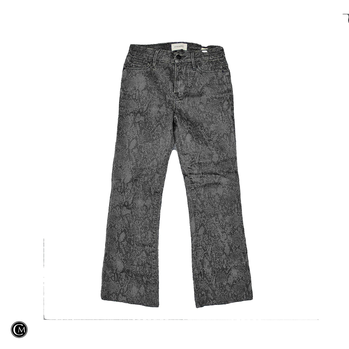 Jeans Boot Cut By Frame In Snakeskin Print, Size: 2