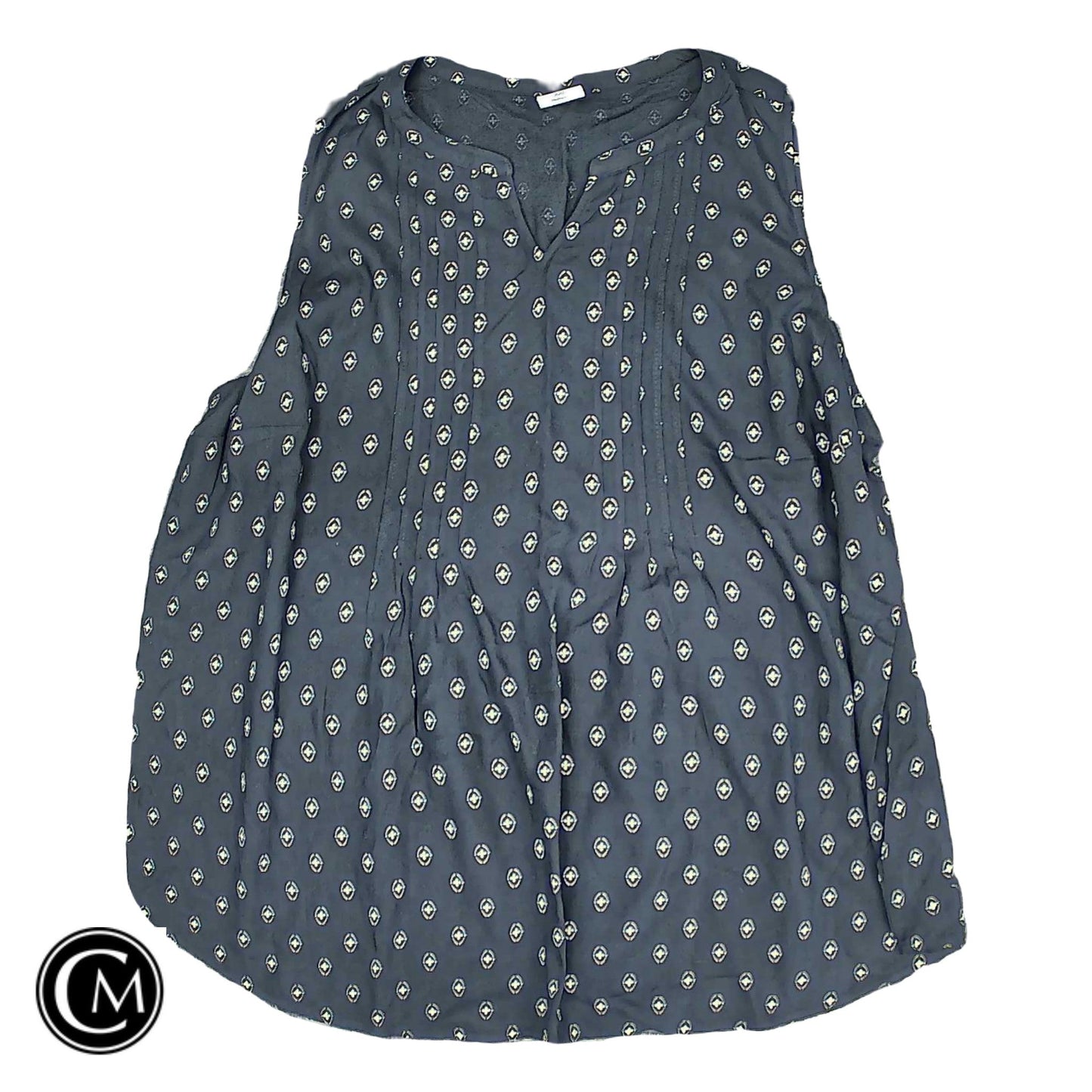 Top Sleeveless By Croft And Barrow In Black & White, Size: Xxl