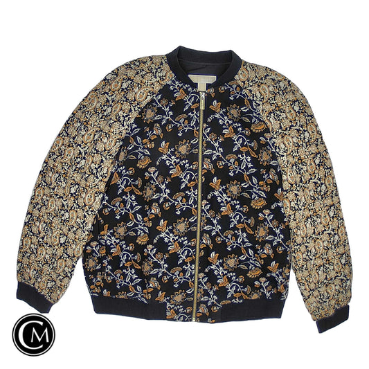Jacket Other By Michael By Michael Kors In Black & Yellow, Size: L