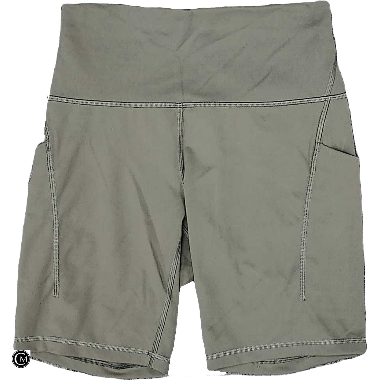 Athletic Shorts By Lululemon In Green, Size: M