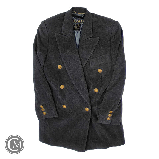 Blazer Designer By Escada In Grey, Size: 4