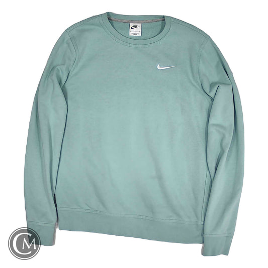 Sweatshirt Crewneck By Nike Apparel In Blue & Green, Size: S image 1