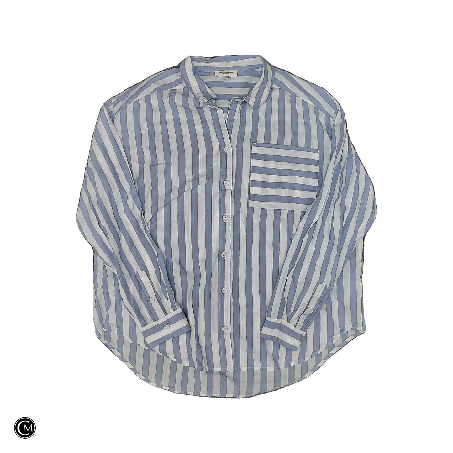 Top Ls By Beachlunchlounge In Purple & White, Size: L