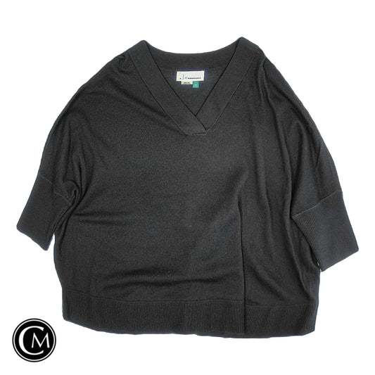 Sweater Ss By Anthropologie In Black, Size: 1x