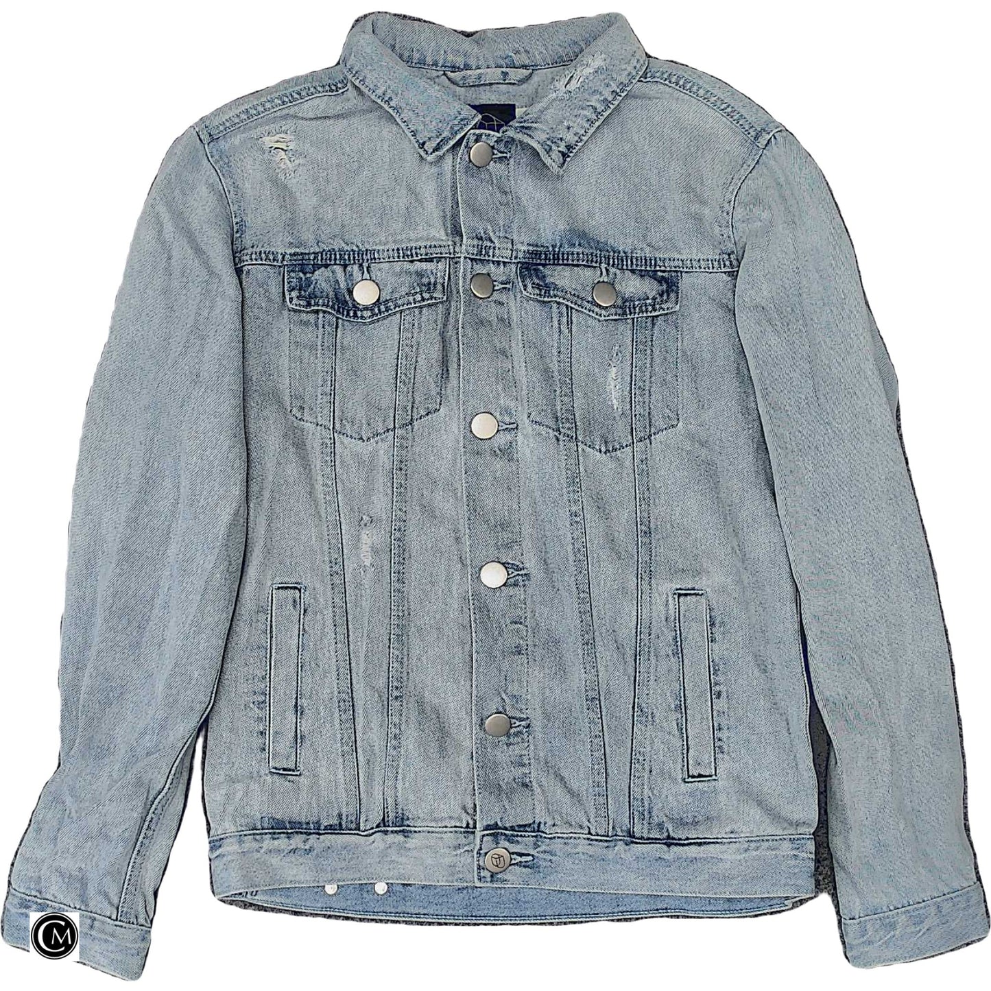 Jacket Denim By Original Use In Blue Denim, Size: S