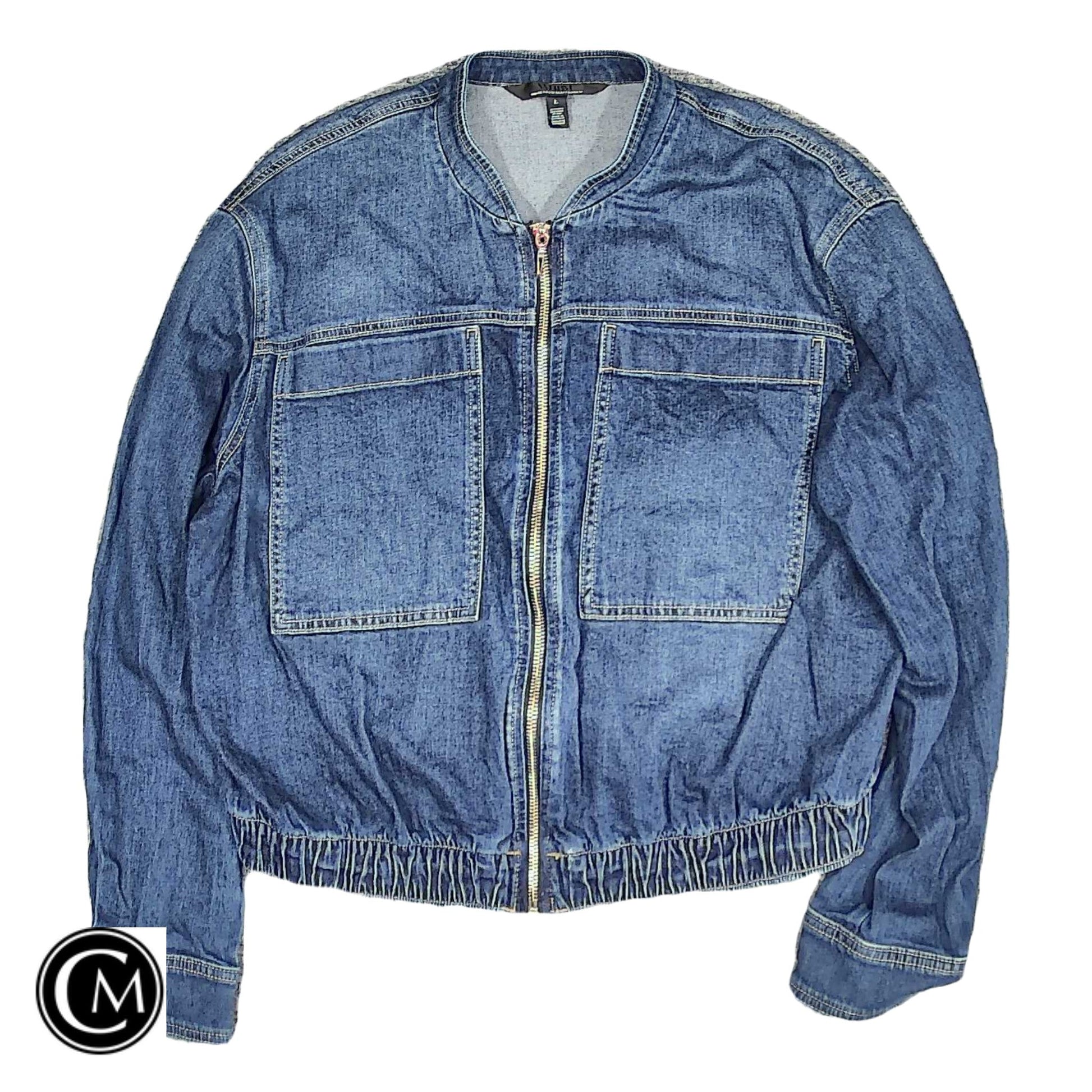 Jacket Denim By White House Black Market In Blue Denim, Size: L image 1