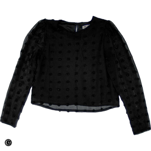 Blouse Ls By She + Sky In Black, Size: S