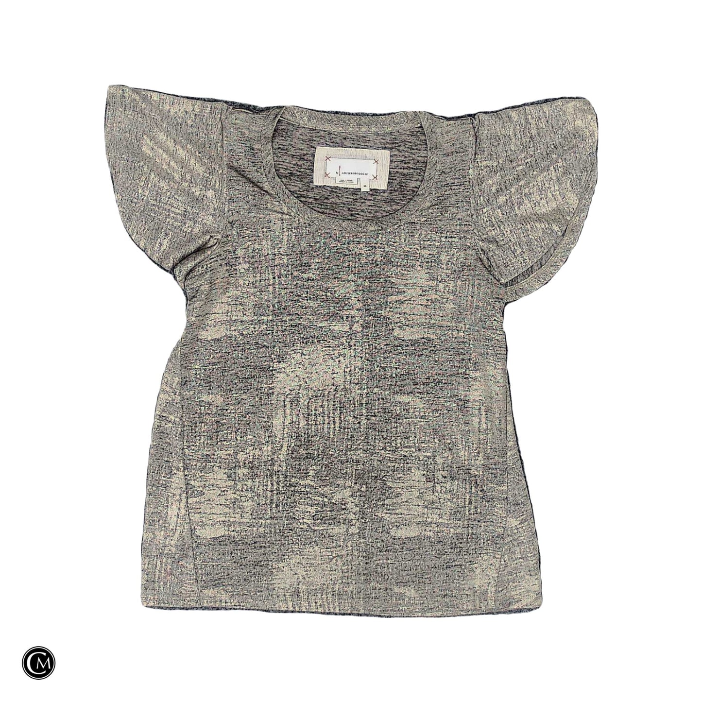 Top Ss By Anthropologie In Taupe, Size: Xs