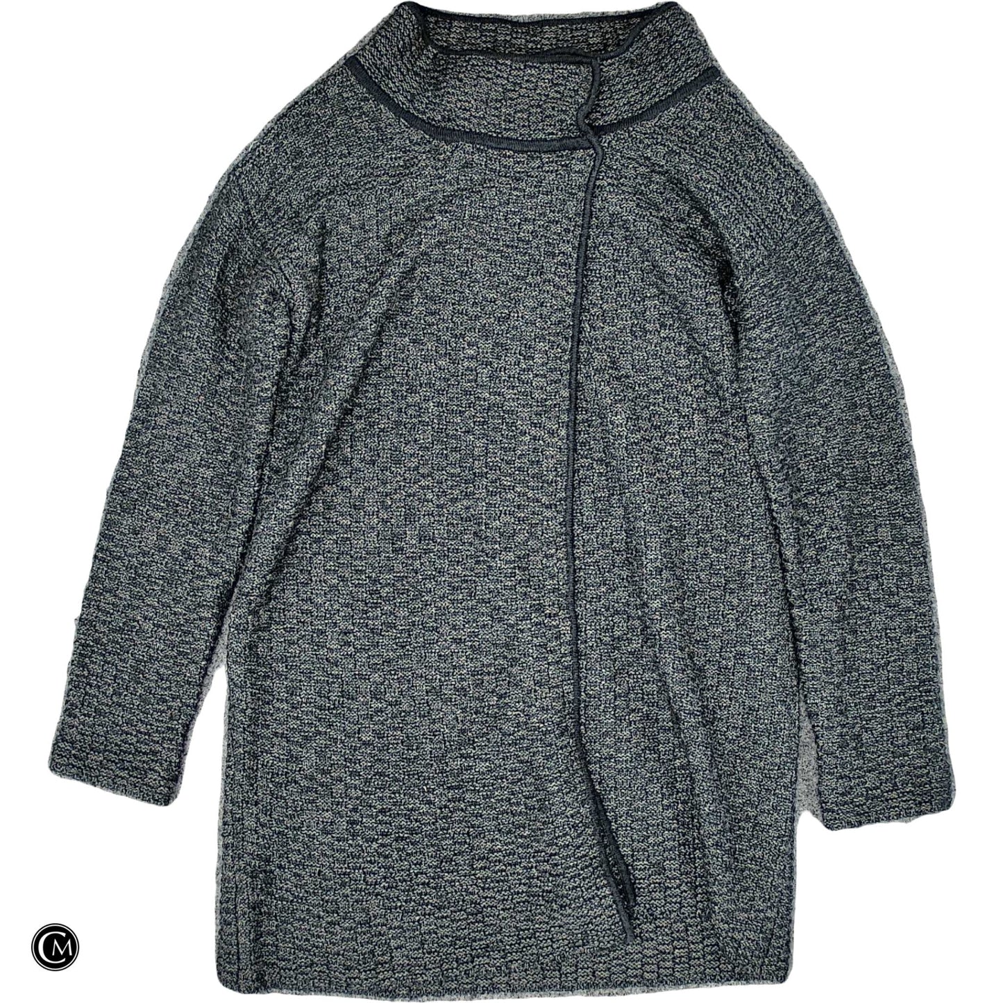 Sweater Cardigan By Nine West In Grey, Size: M
