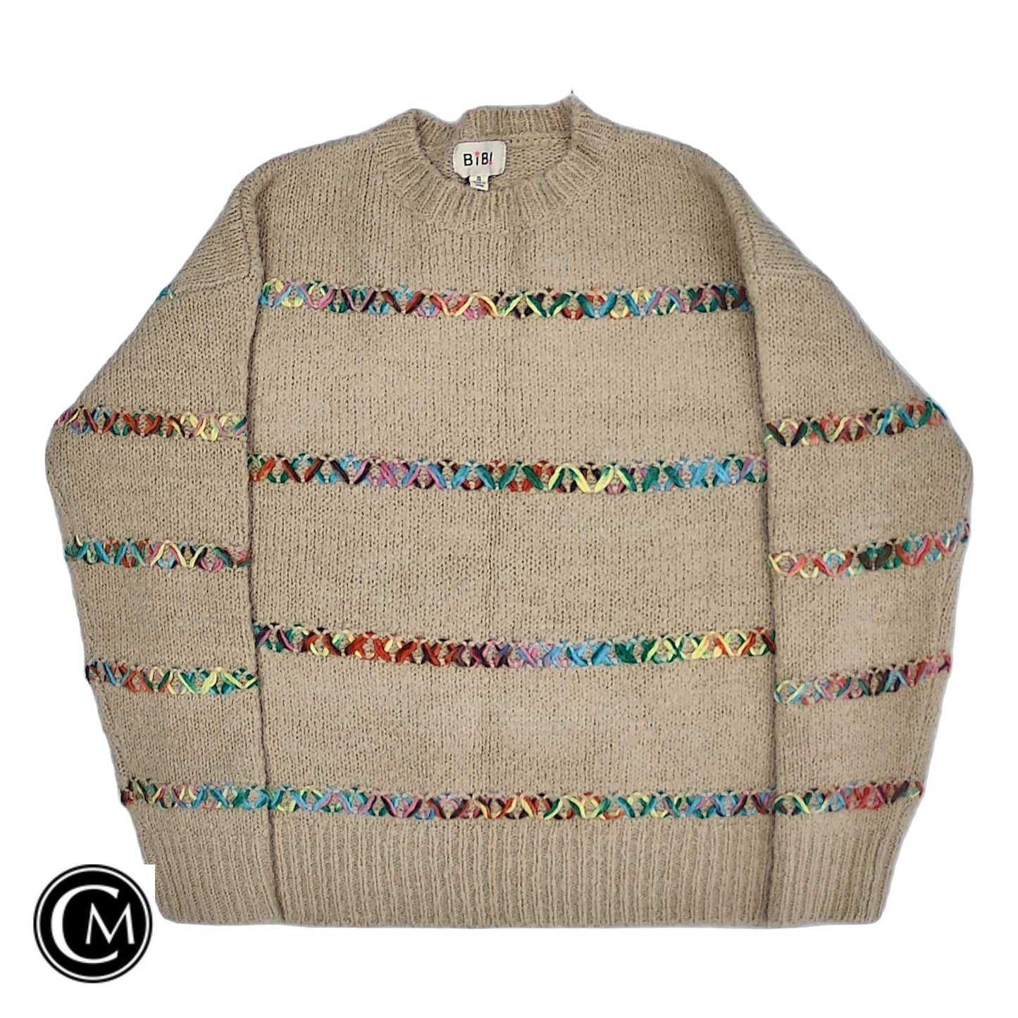 Sweater By Bibi In Tan, Size: S