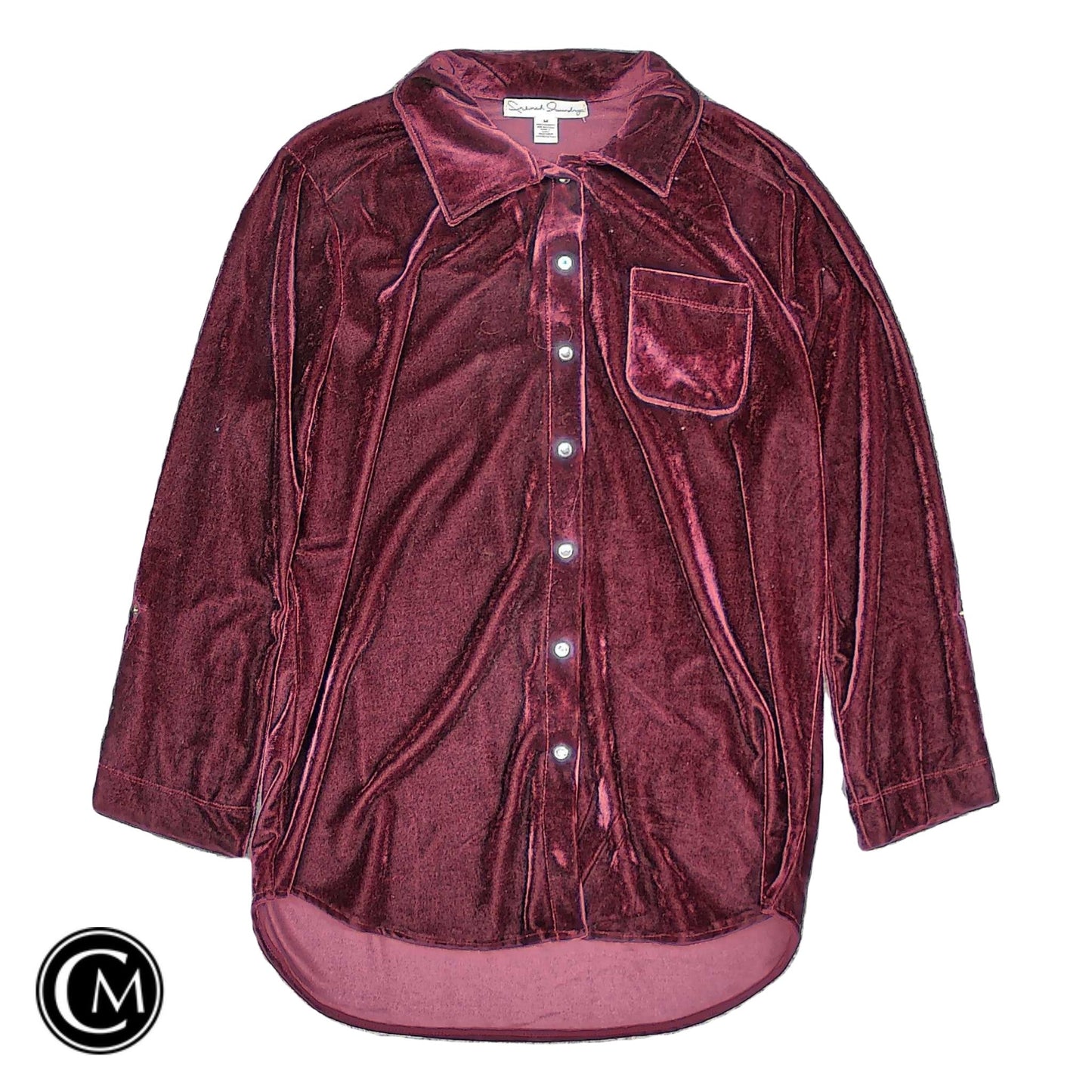 Top Ls By French Laundry In Maroon, Size: M