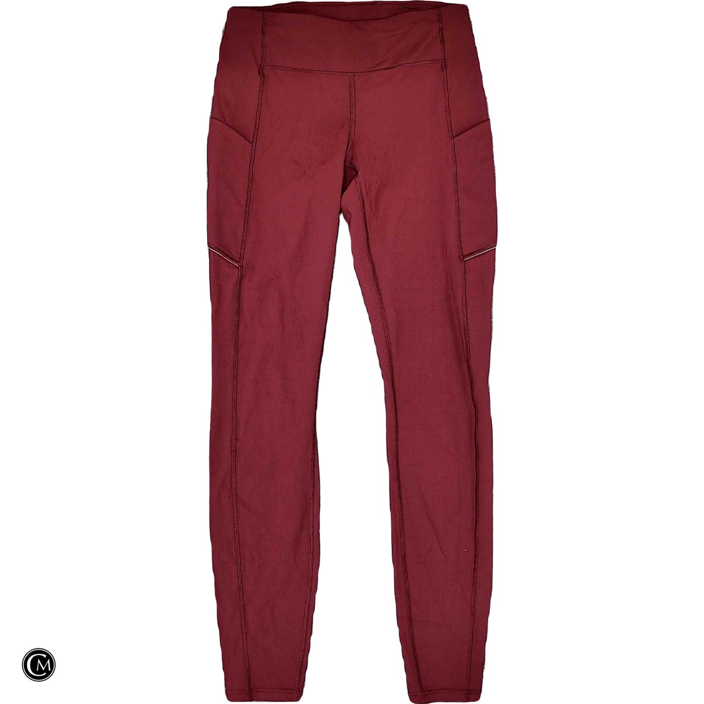 Athletic Leggings By Lululemon In Red, Size: S