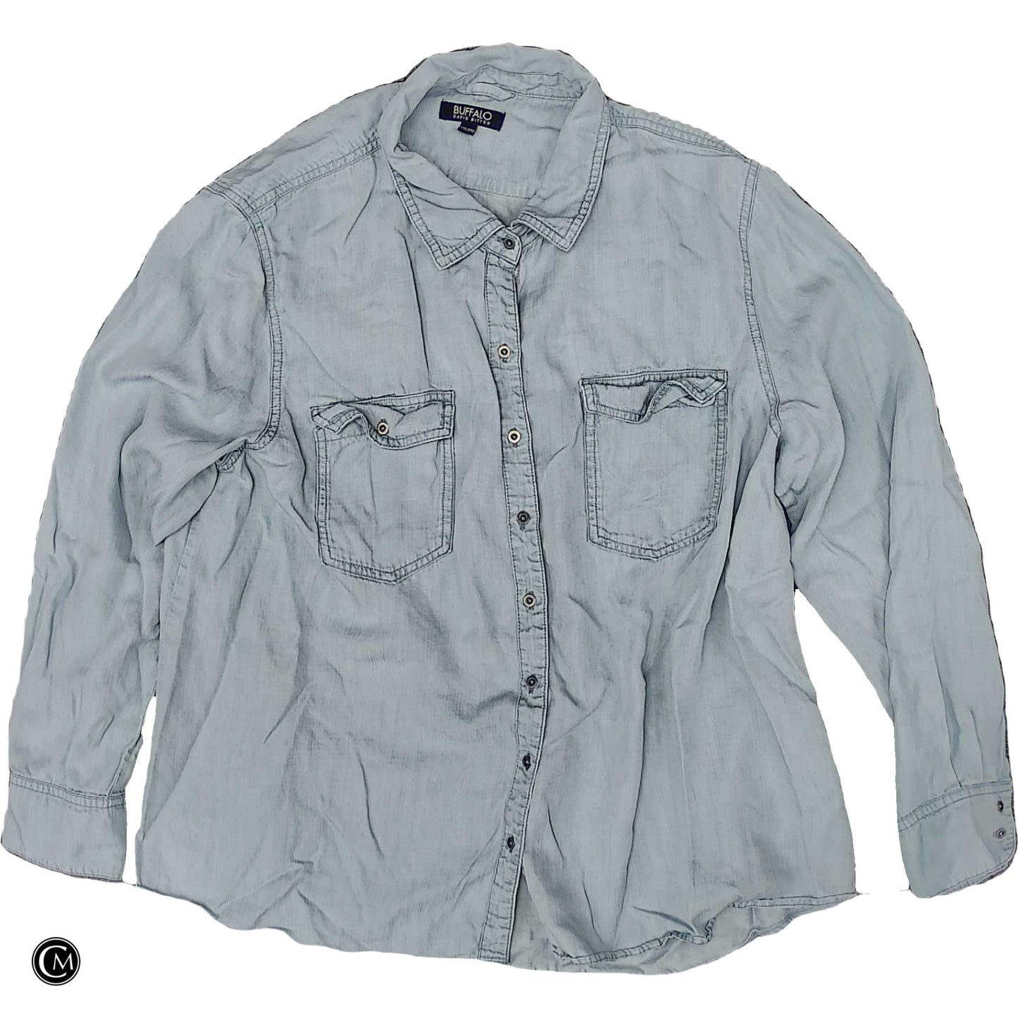 Top Ls By Buffalo David Bitton In Blue, Size: 1x