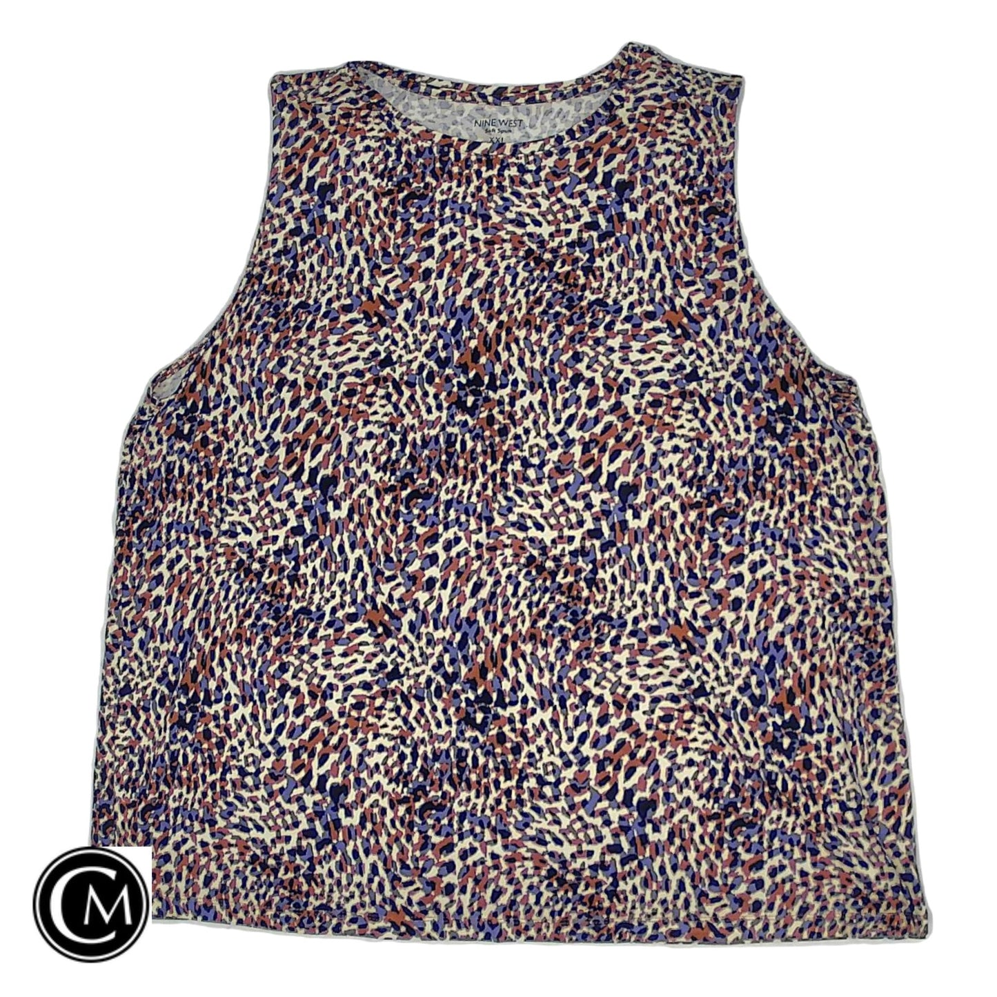 Top Sleeveless By Nine West Apparel In Multi, Size: Xxl
