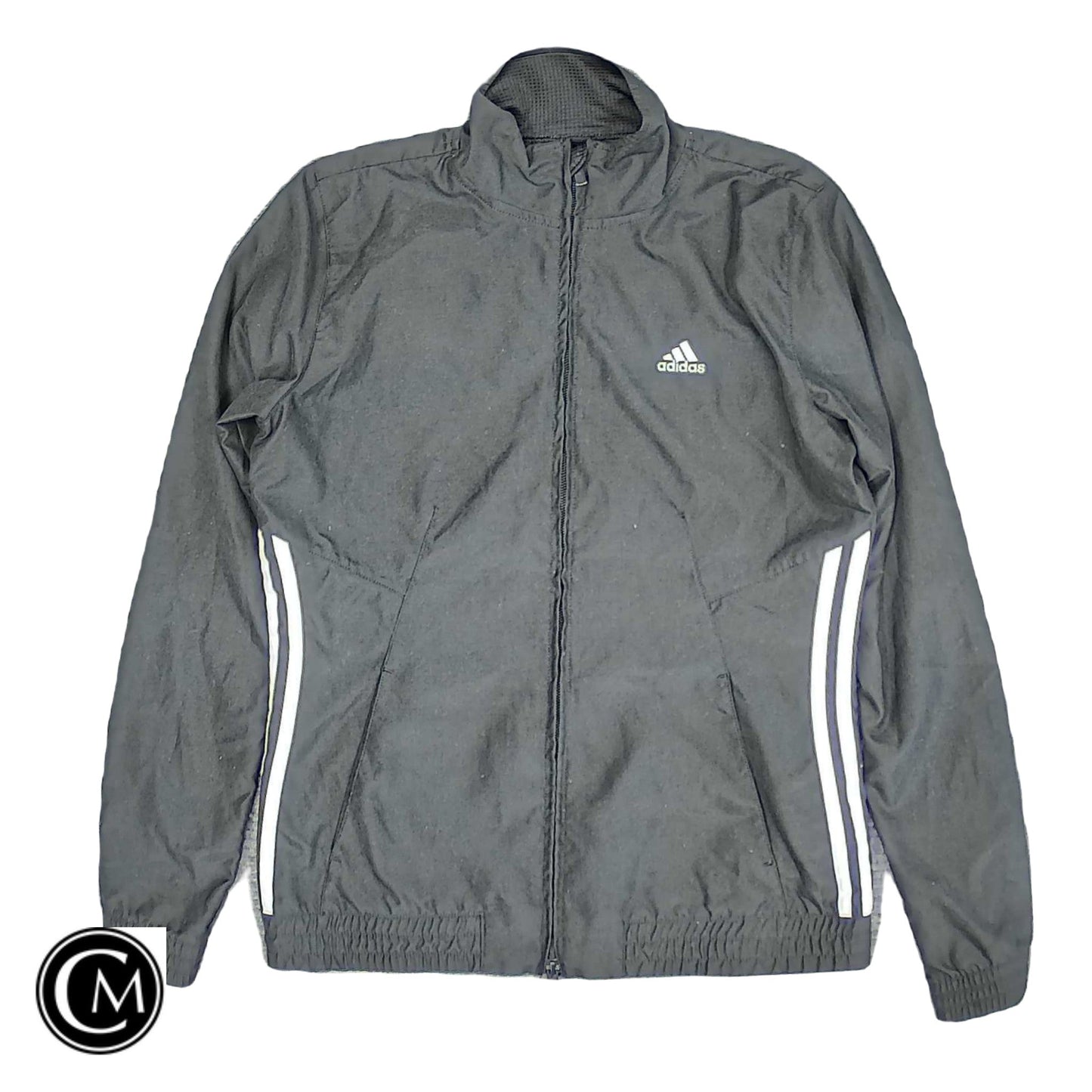 Athletic Jacket By Adidas In Black, Size: S
