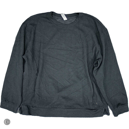 Athletic Sweatshirt Crewneck By Yogalicious In Black, Size: Xl