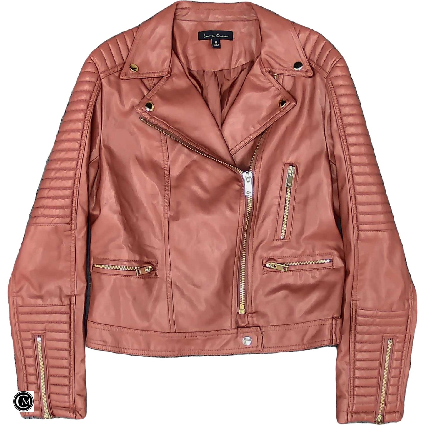 Jacket Moto By Love Tree In Pink, Size: M