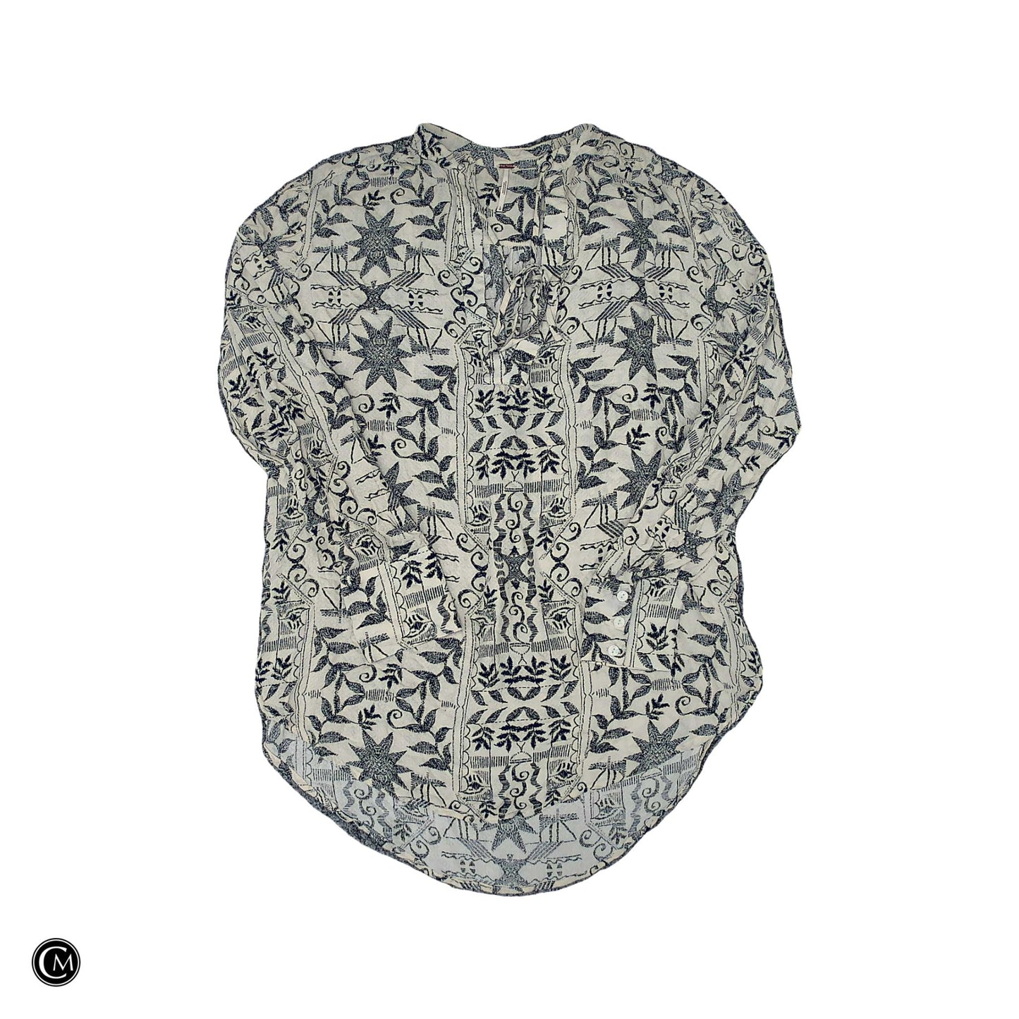 Top Ls By Free People In Black & Cream, Size: L