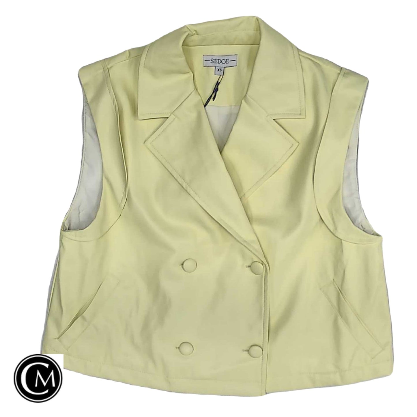 Vest Other By Clothes Mentor In Yellow, Size: Xs