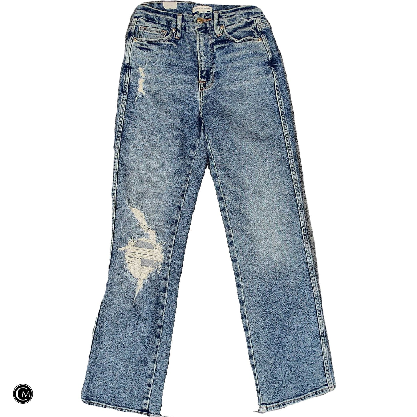 Jeans Boot Cut By Good American In Blue Denim, Size: 2