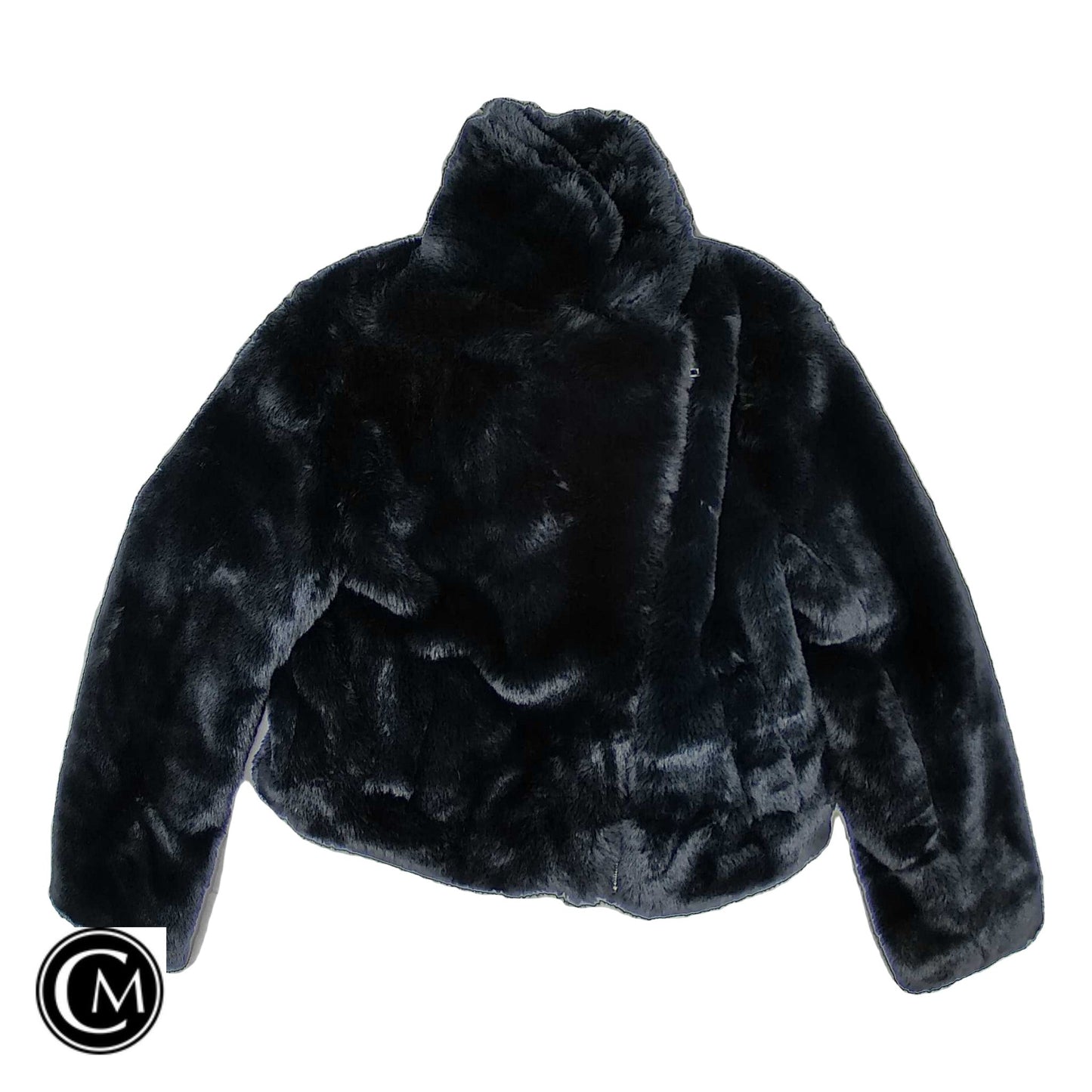 Jacket Faux Fur & Sherpa By Forever 21 In Black, Size: Xs