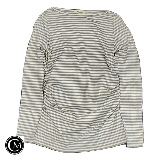 Top Ls Basic By Madewell In Cream & Tan, Size: Xs