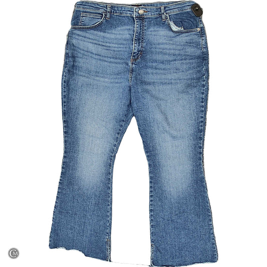 Jeans Flared By Lee In Blue Denim, Size: 18 image 1