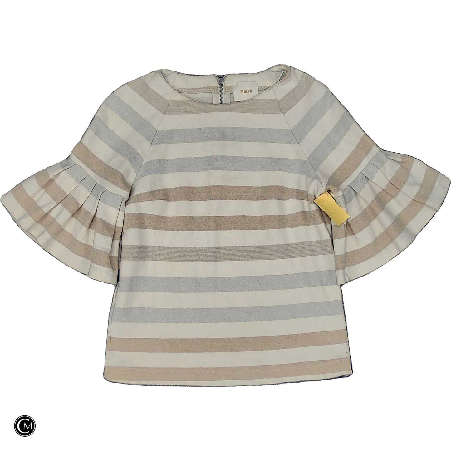 Top Ss By Maeve In Brown & Cream, Size: Xs