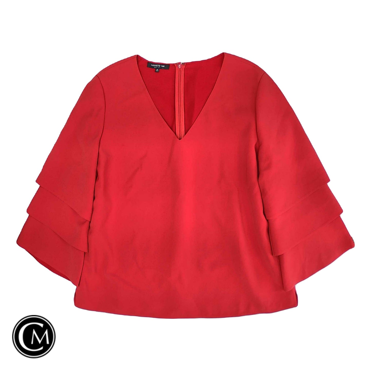 Top Ls By Lafayette 148 In Red, Size: Xl