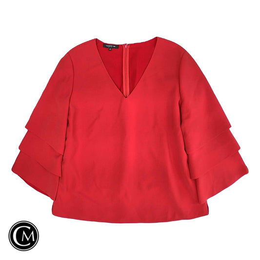 Top Ls By Lafayette 148 In Red, Size: Xl
