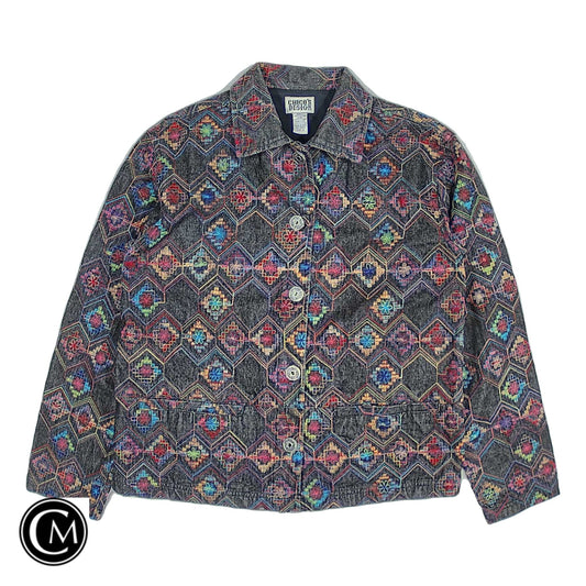 Jacket Denim By Chicos In Multi, Size: S